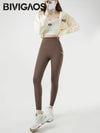 New Pocket Brushed Shark Leggings