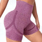 Yoga Leggings Seamless High Elastic High Waist Wear Shorts