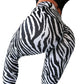 Black White Zebra Printed Leggings