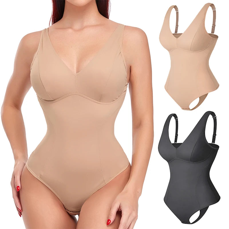 Shapewear Bodysuit Thong Body Shaper for Women Waist Trainer