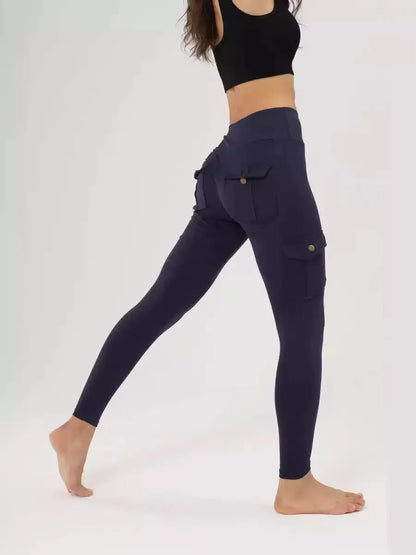 Solid Color Leggings High Waisted Fitness Legings Yoga Pants
