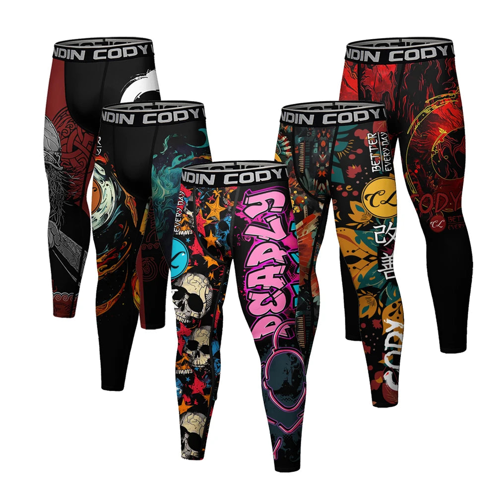Men's Running Leggings Sportswear Quick Dry Gym Fitness Tights