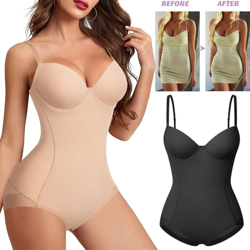 Waist Trainer Shapewear for Women Tummy Control Dress Backless Bodysuit
