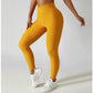 Solid Color Ribbed Yoga Pants