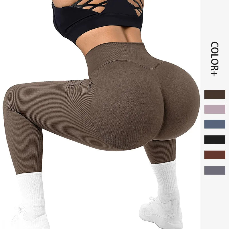 Yoga Leggings Fitness High Waist Butt Lift Curves Workout Tights