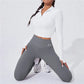 High Waist Yoga Warm Leggings Sports Tights Thermal Woman Running Pants