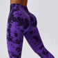 Tie Dye Seamless Yoga Pants Sport Leggings