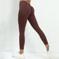 Active V Back Sport Yoga Leggings Women Push Up Gym Suit