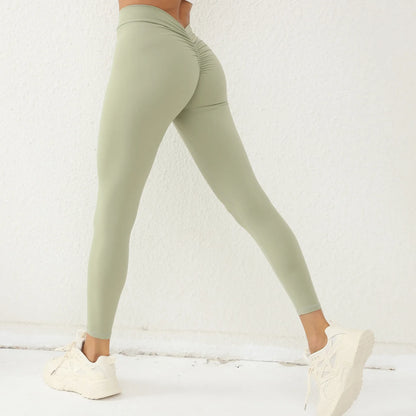 Back V-Waist Gym Sport Women Fitness Legging