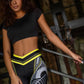 New Sports Printed Yoga Leggings Hip Lift High Waist Colorful Leggings