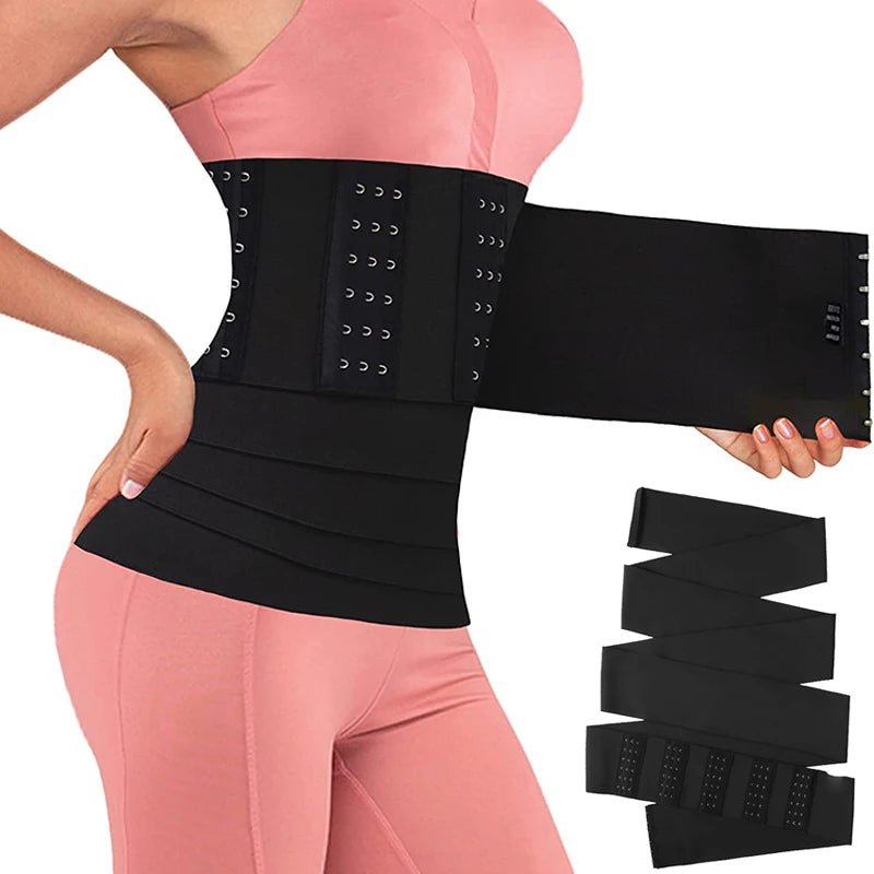 Buckle Bandage Wrap Adjustable Waist Trainer