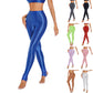 Sexy Glossy Leggings For Women Transparent High Waist