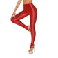 Sexy Glossy Leggings For Women Transparent High Waist