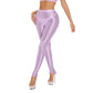 Sexy Glossy Leggings For Women Transparent High Waist