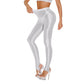 Sexy Glossy Leggings For Women Transparent High Waist