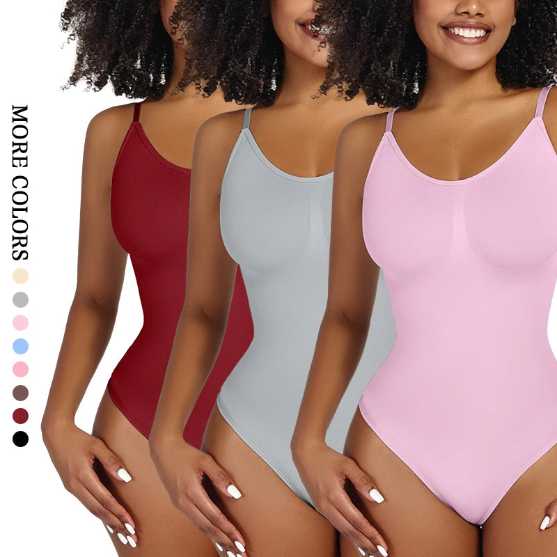 Smoothing Shapewear Bodysuit for Women Faja Full Body Shaper Thong