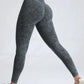 Sports Seamless Leggings Women V-back Waist Tights