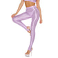 Sexy Glossy Leggings For Women Transparent High Waist