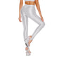 Sexy Glossy Leggings For Women Transparent High Waist