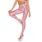 Sexy Glossy Leggings For Women Transparent High Waist