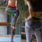 New Sports Printed Yoga Leggings Hip Lift High Waist Colorful Leggings