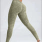 Sports Seamless Leggings Women V-back Waist Tights
