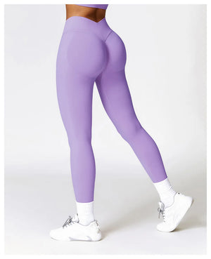 Athletic V Back Leggings Gym Outfit Fitness leggings Outdoor Yoga Pants