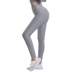 Sexy New Jacquard Anti Cellulite Yoga Pants Fitness Tights