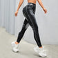  Women Sport Yoga Leggings Faux Jeans Skinny Tight Seamless Fitness Outerdoor Pants
