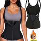 Waist Trainer Tank Top For Women Zipper Body Shaper Tummy Control