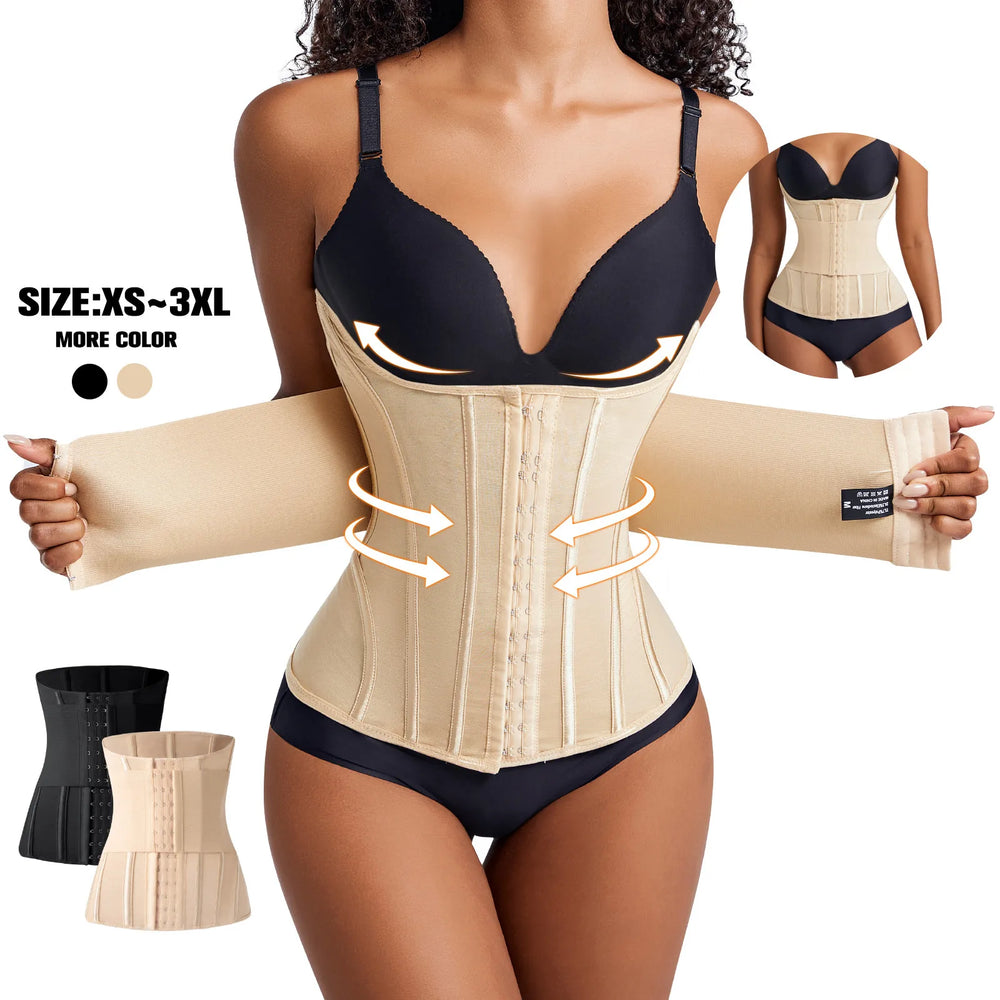 Double Belt Waist Trainer Slimming Tummy Control Body Shaper