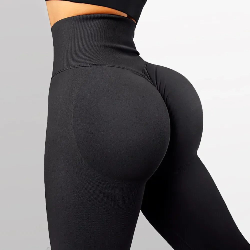 Knitted Seamless Fitness Leggings GYM Pants Women High Waist Leggings