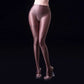 Glossy thin satin silk women high waist tights leggings