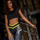 New Sports Printed Yoga Leggings Hip Lift High Waist Colorful Leggings