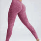 Sports Seamless Leggings Women V-back Waist Tights