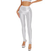 Sexy Glossy Leggings For Women Transparent High Waist