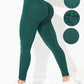 Fashionable Solid Color Butt Lifting Sports Leggings