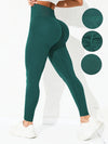 Fashionable Solid Color Butt Lifting Sports Leggings