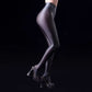 Glossy thin satin silk women high waist tights leggings